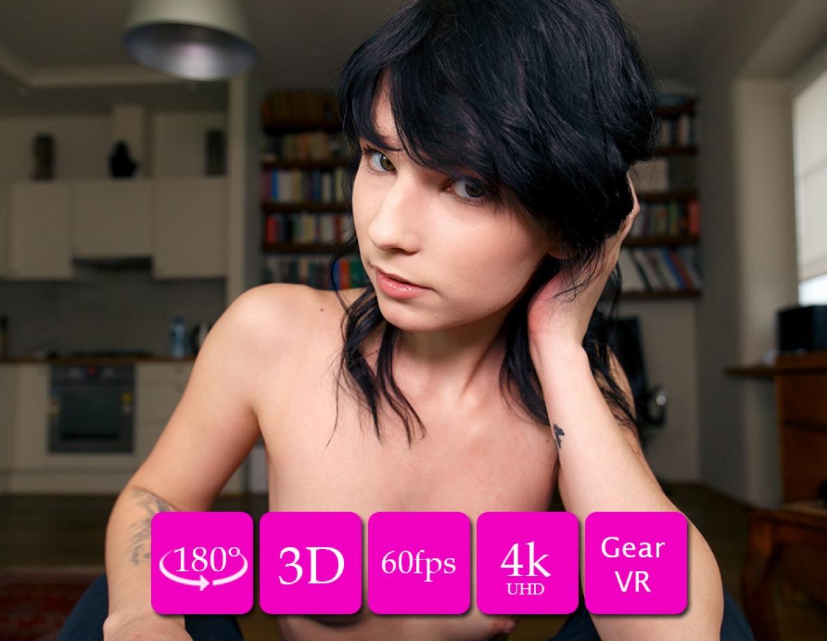 Voodoo's Sultry Teen VR Lapdance: 3D Striptease and Pussy Fingering Frenzy