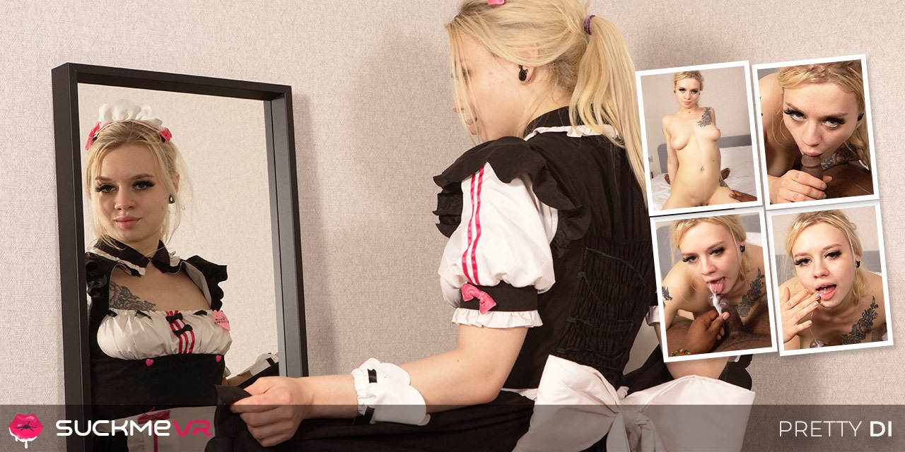 Pretty Di's BBC Cosplay Sex as Slutty Maid in VR POV