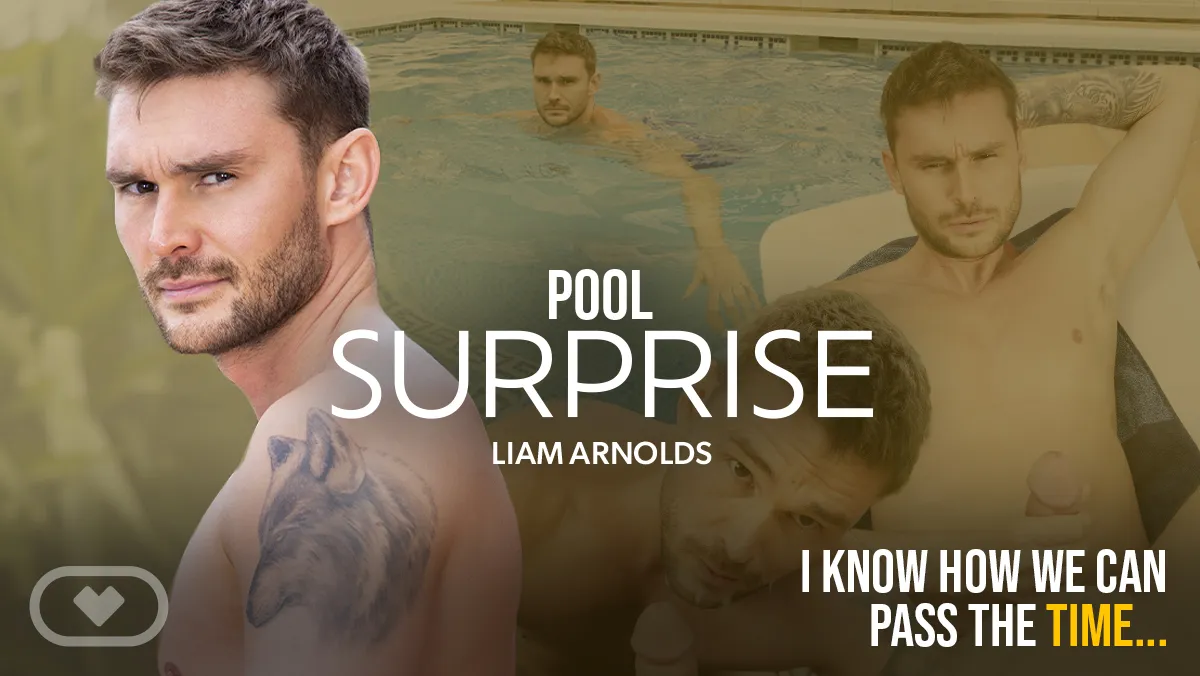 Gay Poolside Passion: Liam Arnolds & Sailor Bareback Surprise
