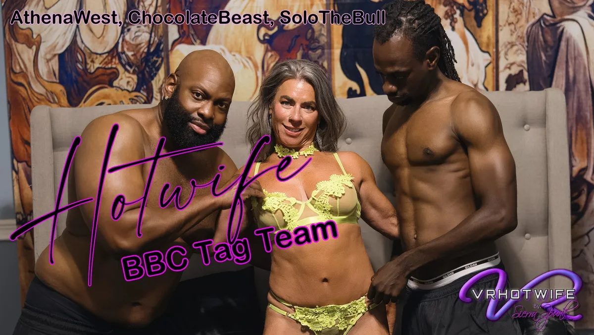 Cougar Athena West Devours 2 BBC Bulls in Wild MFM Threesome