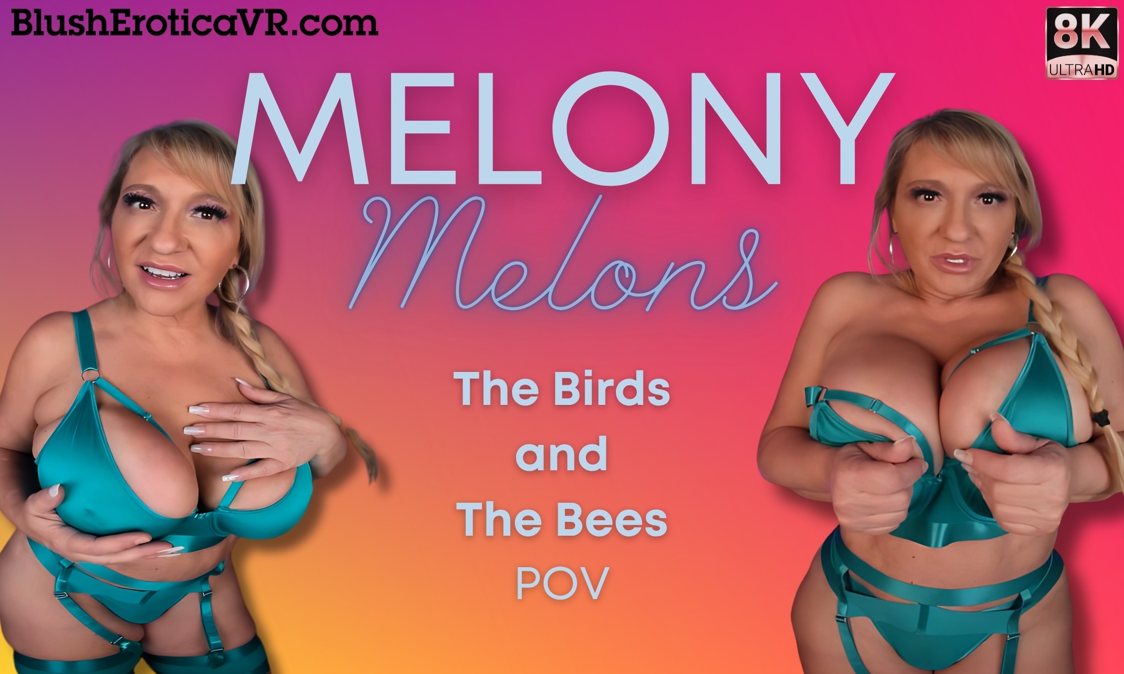 Melony Melons’ BBW Solo Tease in 8K VR - The Birds and The Bees