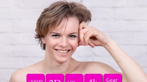 Kristina MILF's Nude Casting Backstage Tease in 3D 180VR