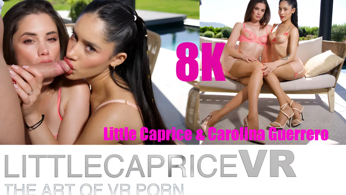 Little Caprice & Colombian Housekeeper: Threesome Cock Play