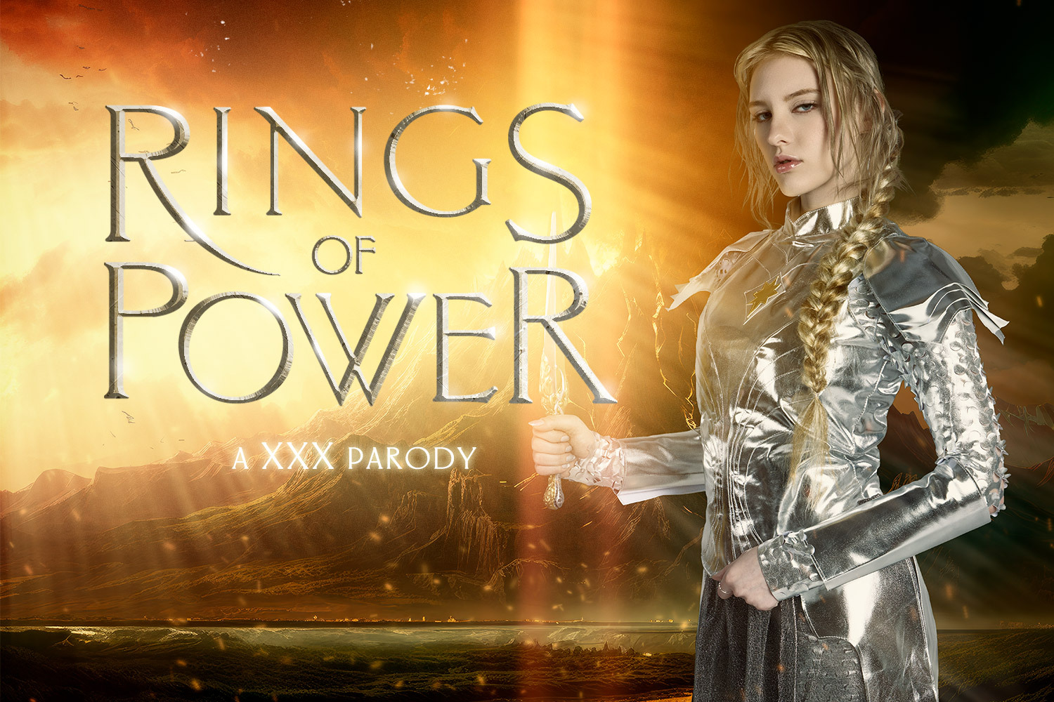 Rings of Power XXX Parody: Melody Marks as Galadriel Fucks Hard