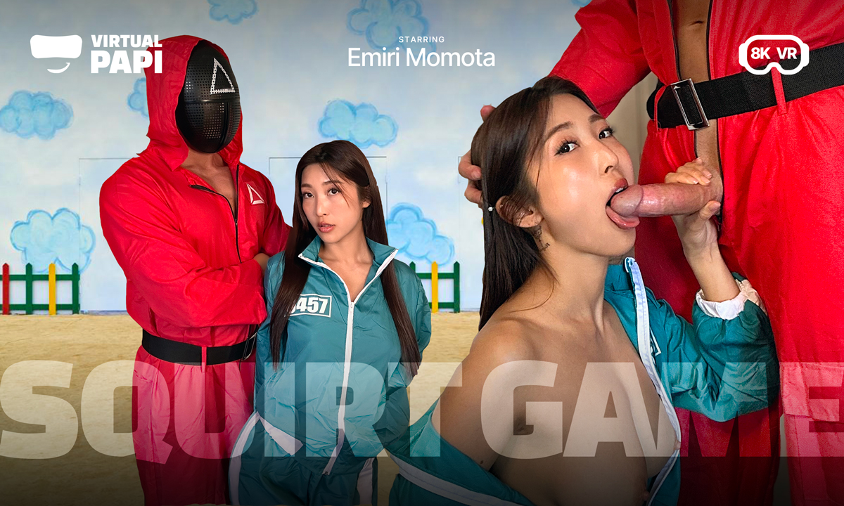 Squirt Game: Emiri Momota's Explosive Japanese VR Fuck