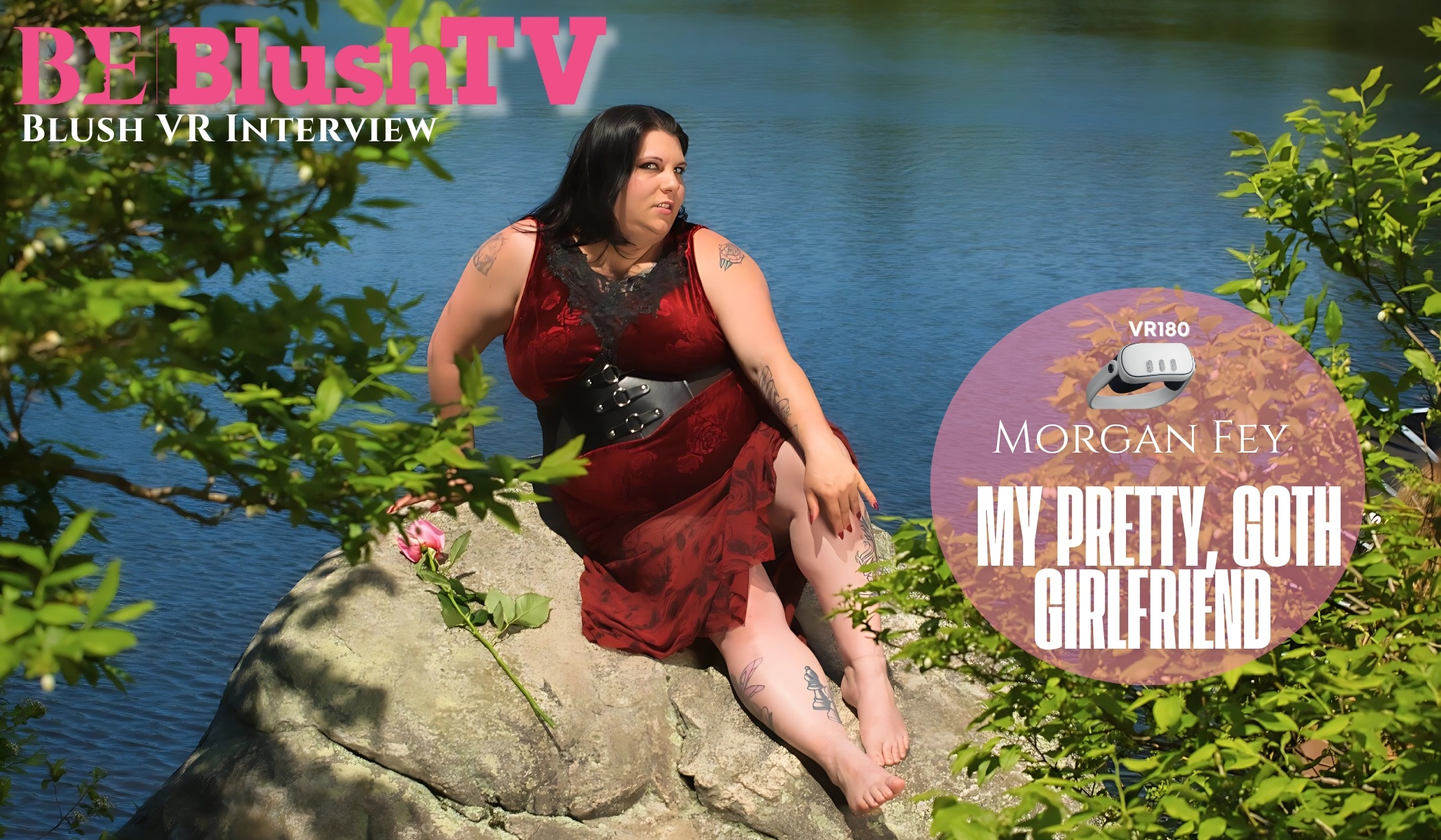 Seductive Goth Girlfriend Morgan Fey Teases in 8K VR