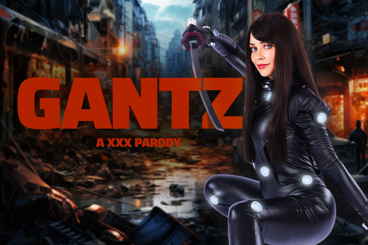 GANTZ XXX Parody: Jewelz Blu Fucks Hard in VR Cosplay