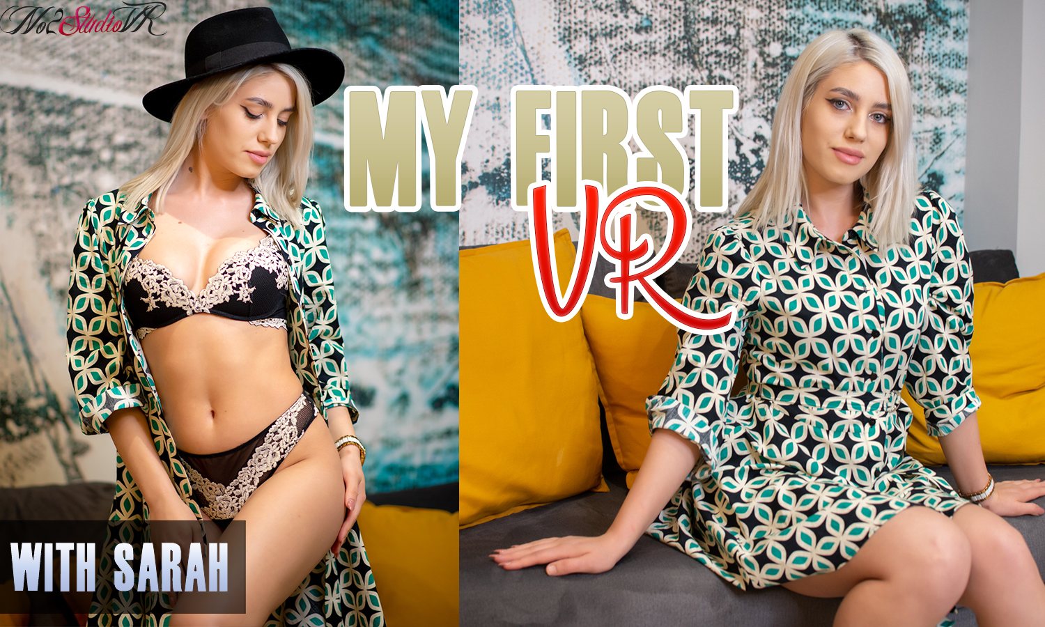 Sarah's First VR Seduction: Blonde Amateur Fingers Her Wet Pussy in High Heels