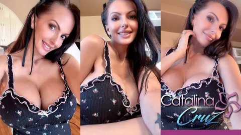 Catalina Cruz Seduces with Breakfast Tease in 5K VR Porn