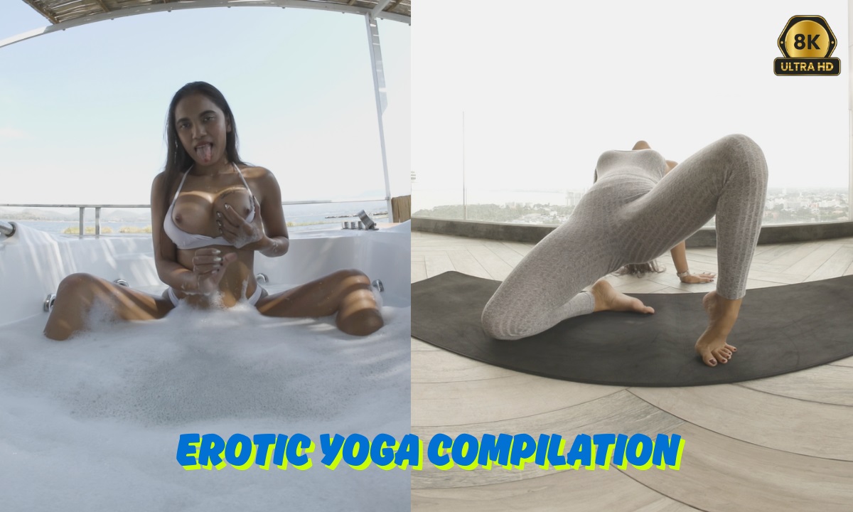 Erotic Yoga Compilation: Cherry Lee’s Sensual Stretches Turn Hardcore