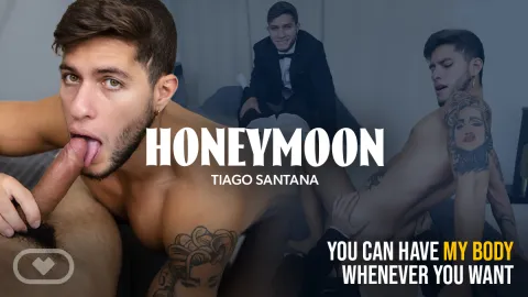 Gay Honeymoon Passion: Alex Rosso & Tiago Santana Fuck Raw