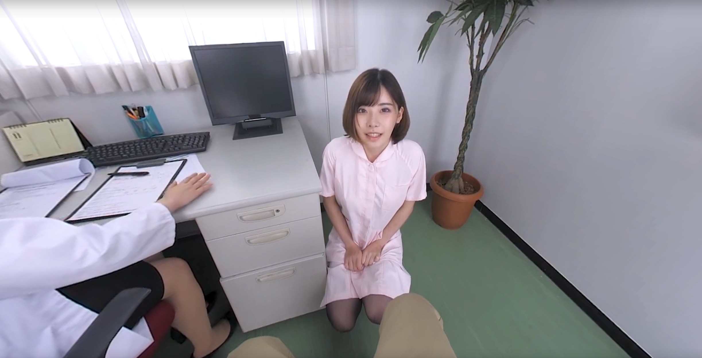Naughty Nurse Eimi Fukada's Semen Testing Technique in VR