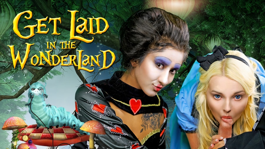Alice Cosplay Threesome: Wonderland VR Fuck Fest with Darcia Lee & Lovita Fate
