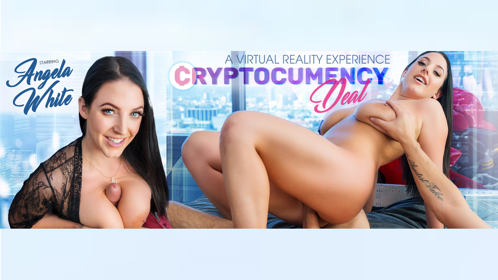 CryptoCUMency Deal: Angela White's Big Tits VR Seduction