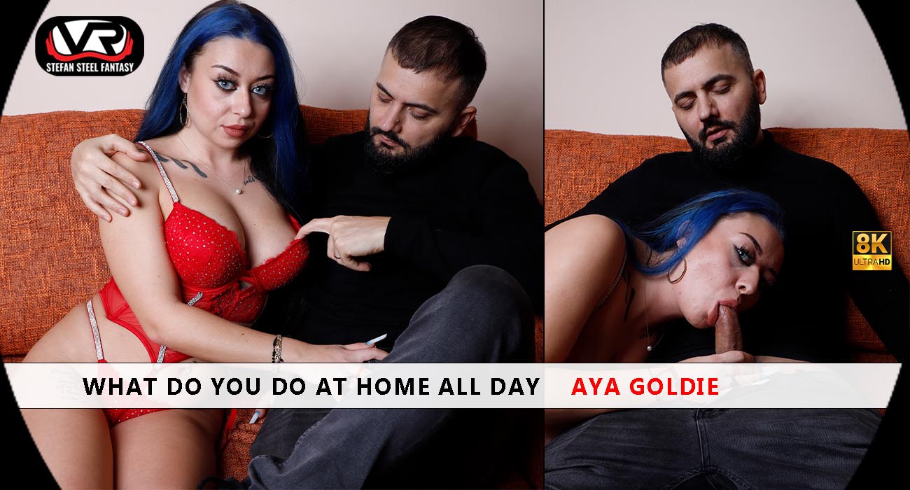 Aya Goldie Seduces Jobless Hubby in Steamy VR Fuck
