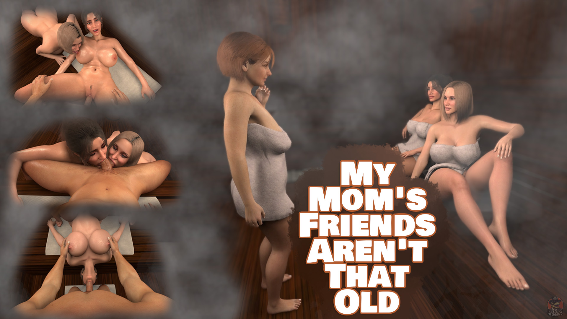 Steamy Sauna Threesome with Mom's Hot MILF Friends