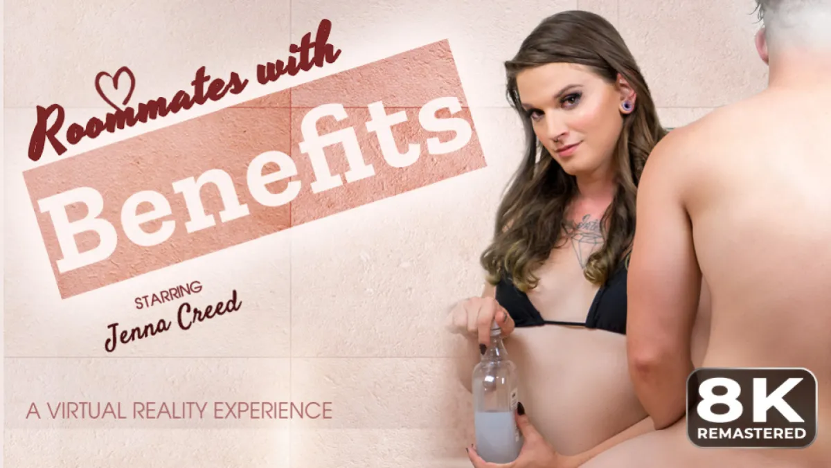 Trans Roommate Jenna Creed's Steamy VR Jacuzzi Fuck