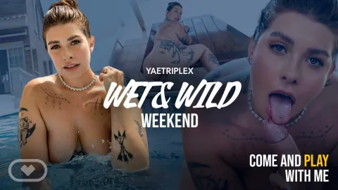 Wet & Wild Poolside Fuck: Curvy Blonde Yaetriplex Rides Hard