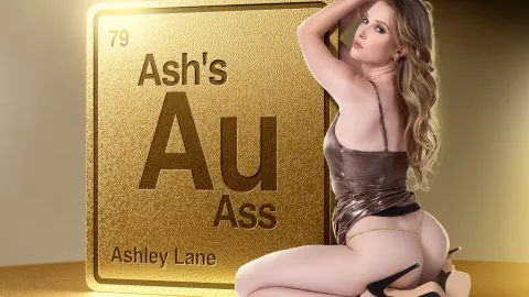 Ashley Lane's Golden VR Cum Ride in 8K
