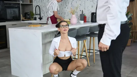 Boyfriend Watches Stepdad Destroy My Pussy