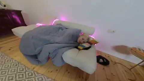 Sweet Blonde Girl With Hairy Breast