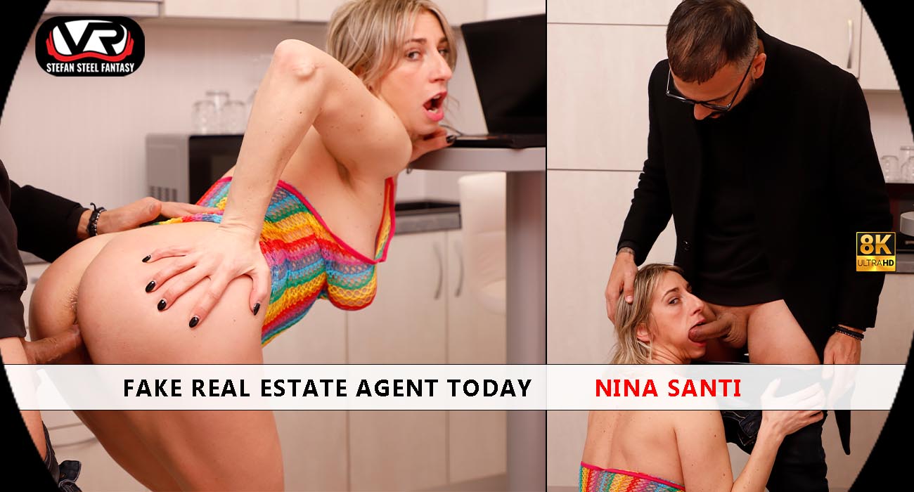Fake Real Estate Agent Seduces Nina Santi in Wild VR Fuck