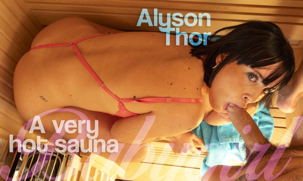 Steamy Sauna Voyeur: Alyson Thor's Forbidden Show