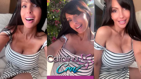 Catalina Cruz Slow Tease in 5K VR - Sensual Big Tits Solo
