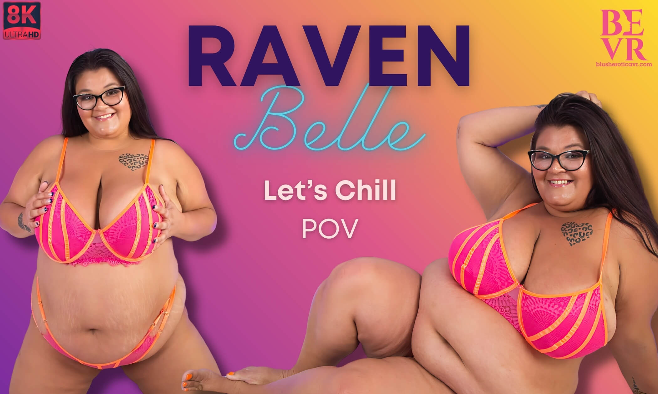 Raven Belle's Busty BBW Solo - Let's Chill in 8K VR
