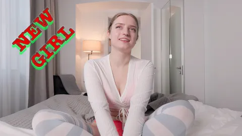 First Timer Ester Rose: Blonde Solo Masturbation in 8K VR