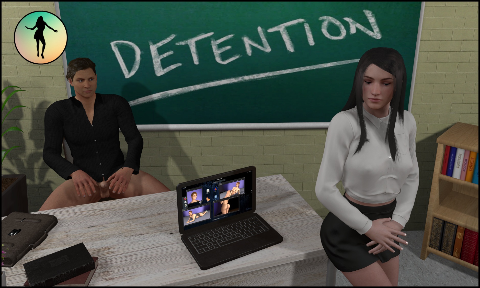 Naughty Student Sucks Teacher's Cock for Better Grades in VR