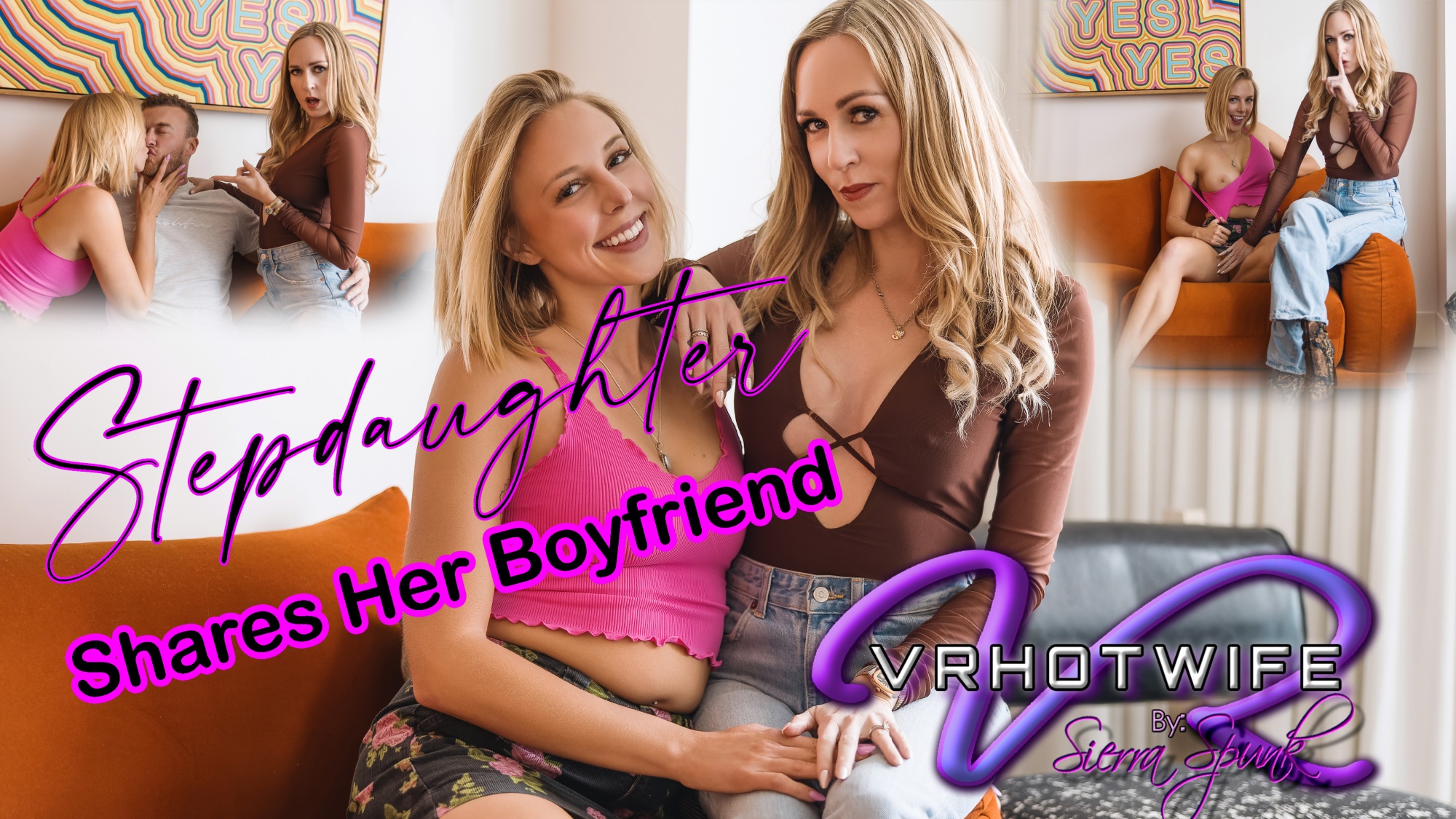 Caught Stepdaughter Fucking Boyfriend, Stepmom Joins In!