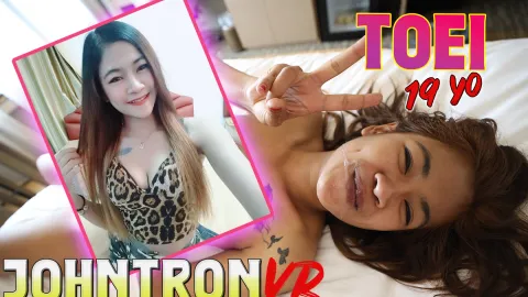 Thai Skinny Bargirl Toei Begs for Hot Facial in VR