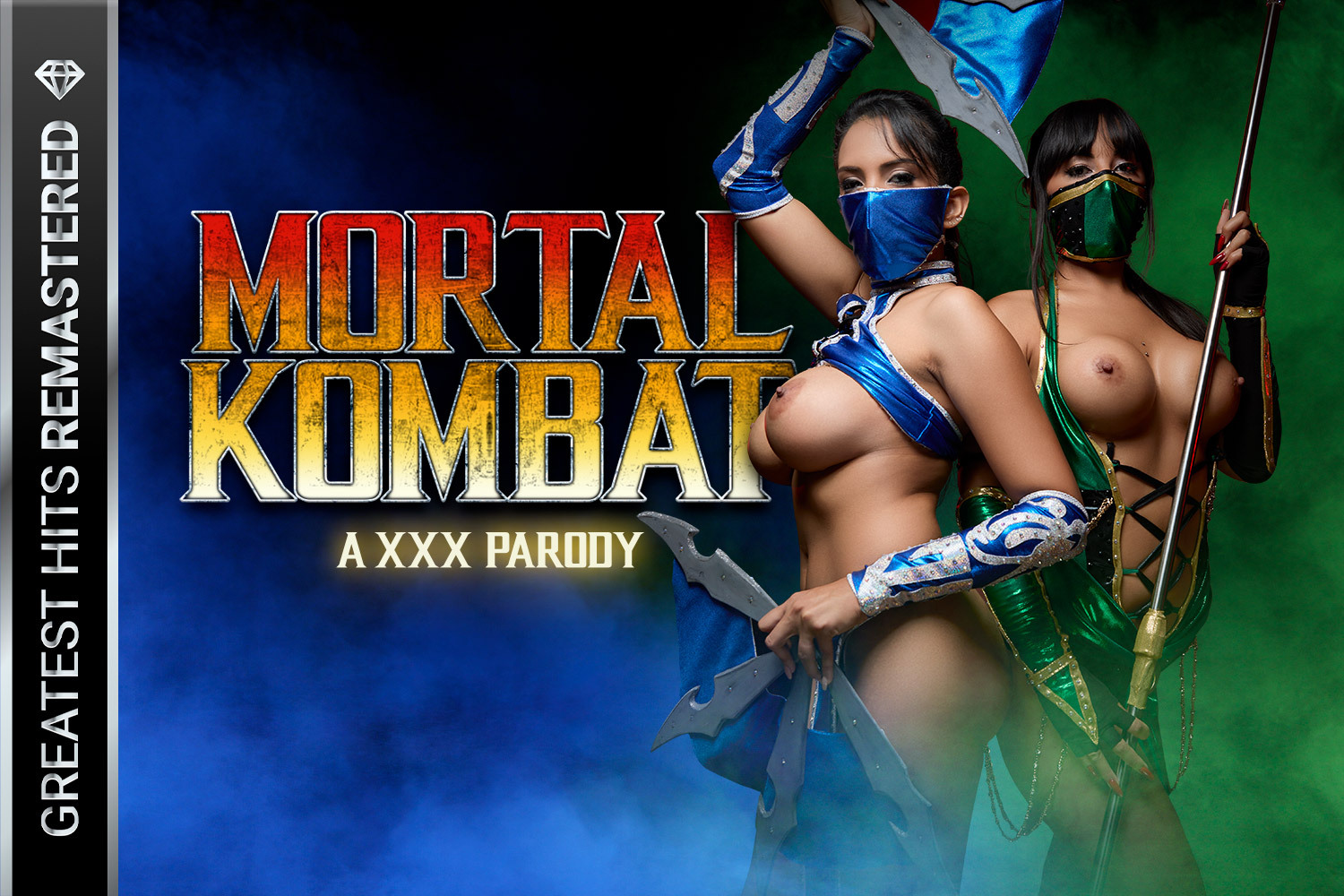 Mortal Kombat XXX Parody: Threesome with Busty Latina Warriors
