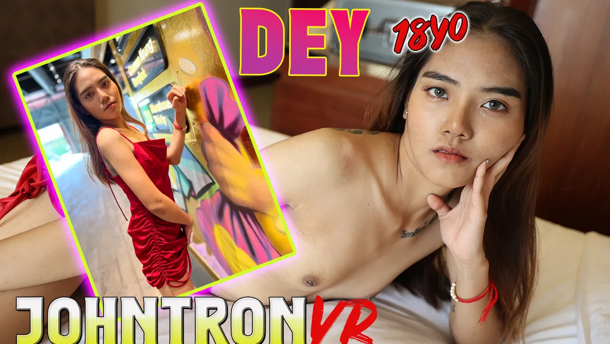 Skinny Thai Student Dey Craves Tourist Cock in Wild VR Fuck