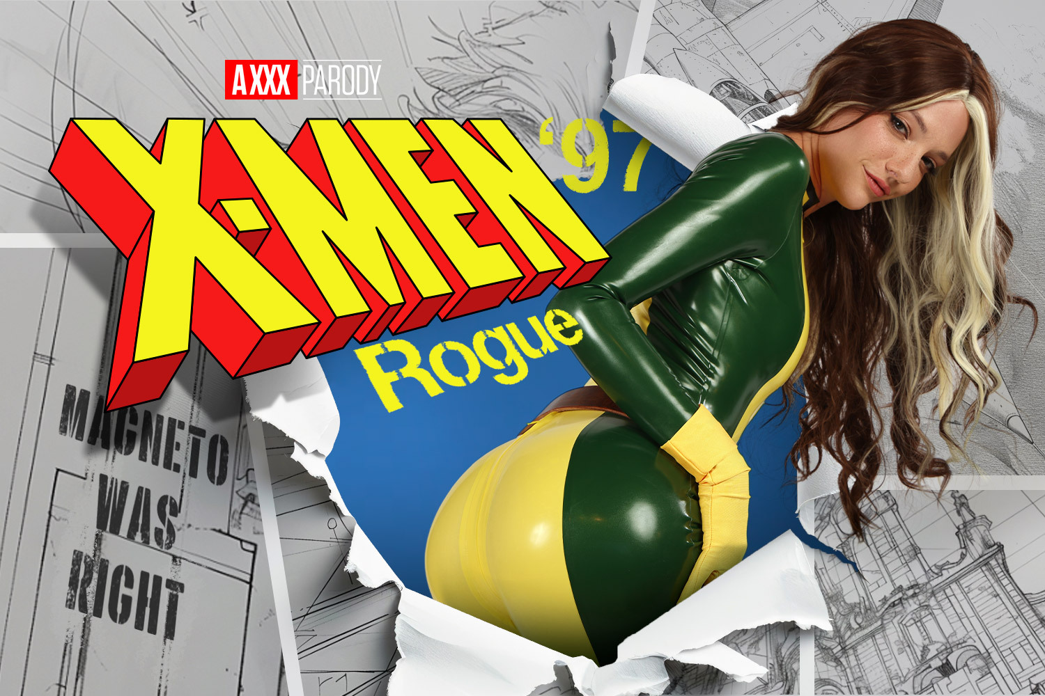 X-Men '97 Rogue XXX Parody: Wild Creampie with Kenna James