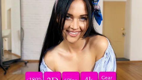 Seductive 20yo Big Ass Babe Gabby Bella's VR 3D Lapdance Tease