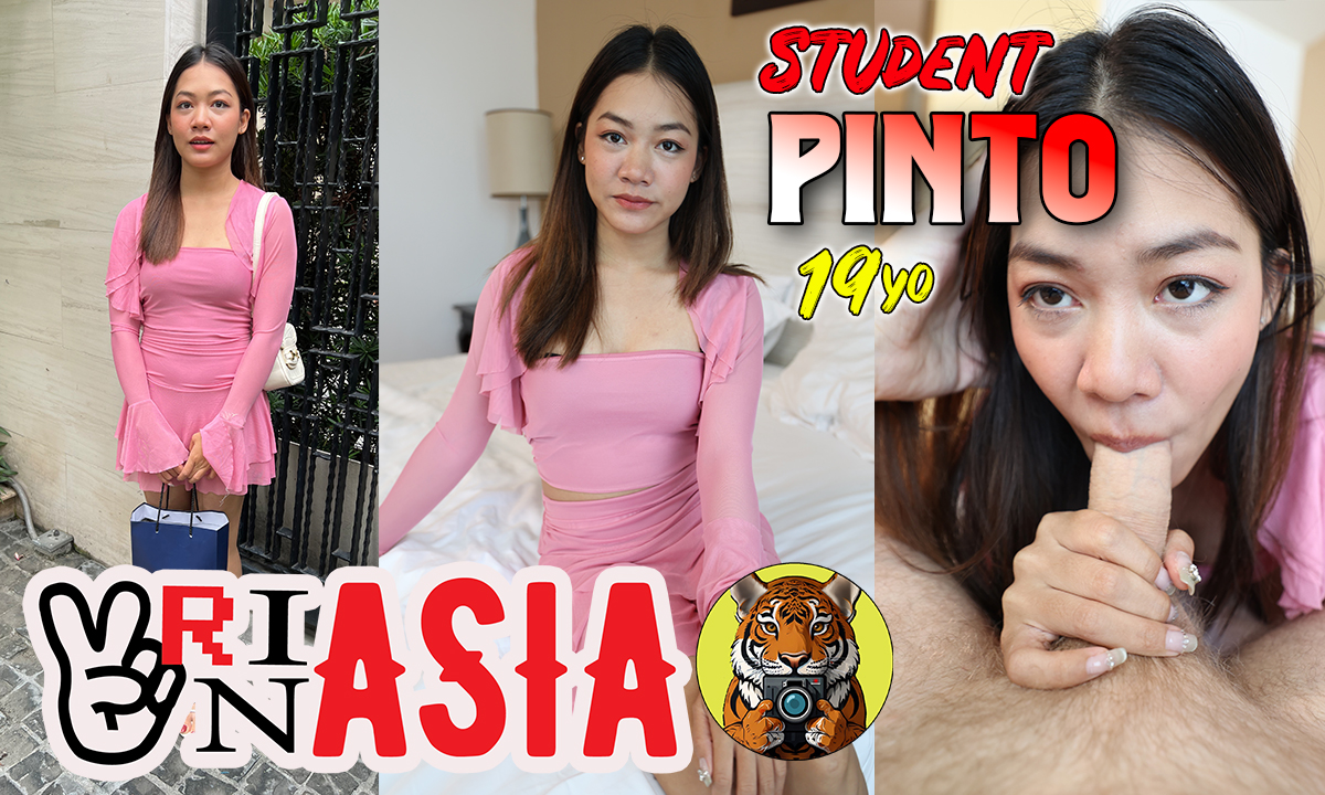 Super Cute Thai Student Pinto Bangs Hard on First Date