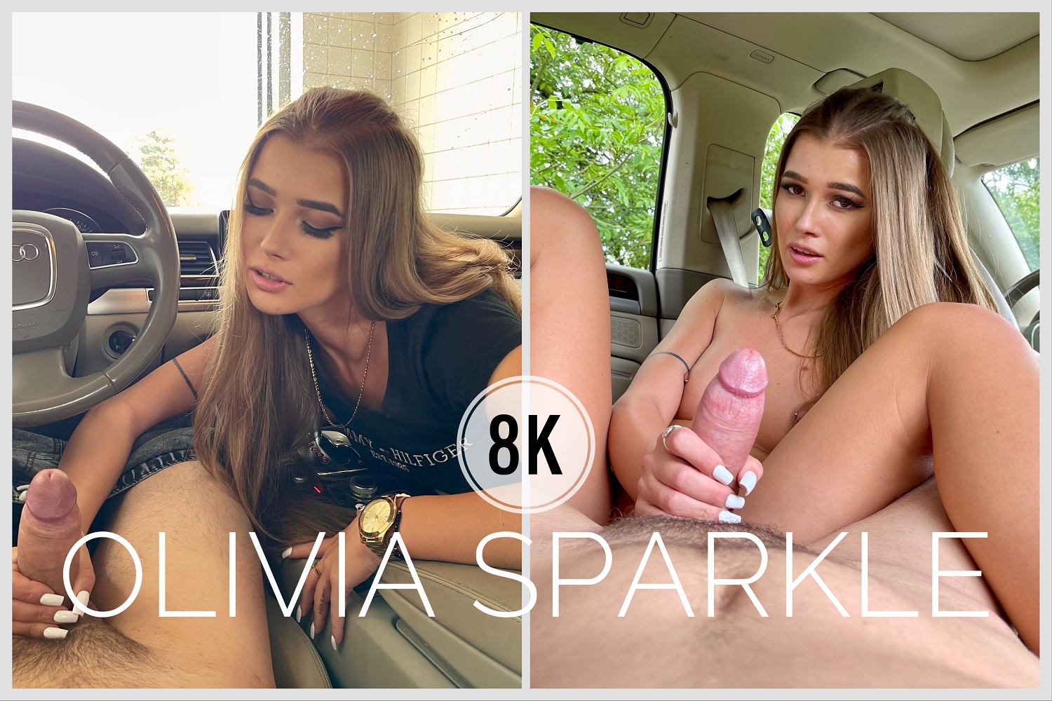 Steamy Car Wash Blowjob Turns into Wild Outdoor Fuck with Olivia